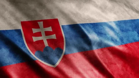 Slovakia Flag Grunge Stock Footage 249037898