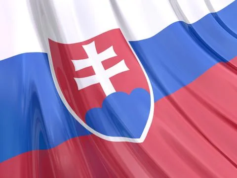 Slovakia Flag Stock Illustration
