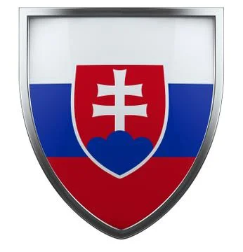 Slovakia flag Stock Illustration