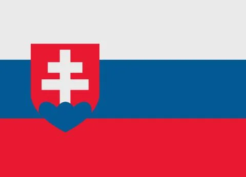 Slovakia flag Stock Illustration