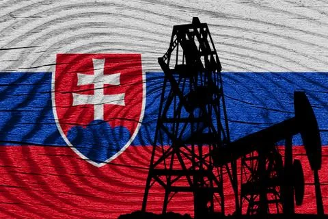 Slovakia flag Illustrazione stock