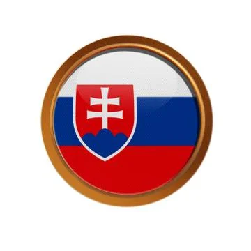 Slovakia flag Stock Illustration