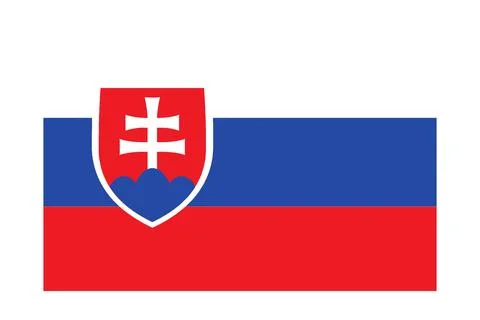 Slovakia flag Stock Illustration