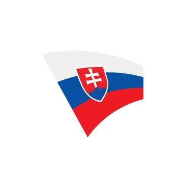 Slovakia flag, vector illustration Stock Illustration