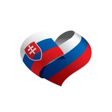 Slovakia flag, vector illustration Stock Illustration