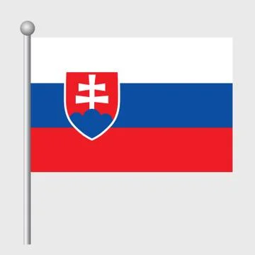 Slovakia flag vector template background realistic copy Stock-Illustration