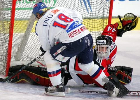Slovakia Ice Hockey Loto Cup - Dec 2004 Stock Photos