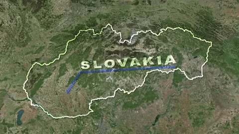 Slovakia Map Animation Stock Footage 273877192