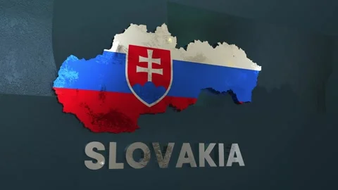 Slovakia Map Stock Footage 279764602