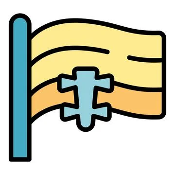 Slovakia map icon vector flat Stock Illustration