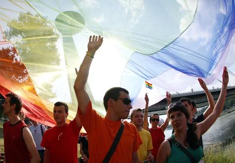 Slovakia Pride Parade - Jun 2011 Stock Photos