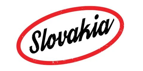 Slovakia rubber stamp Stock Illustration