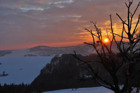 Slovakia - sunset in the mountains Foto stock