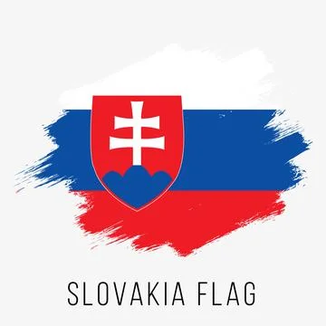 Slovakia Vector Flag. Slovakia Flag for Independence Day Stock Illustration