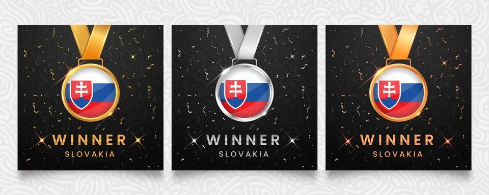 Slovakia Waving Flag 3D Vector Illustration, Slovak National Republic Symbo.. Illustrazione stock