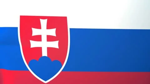 Slovakia Waving Flag Stock Footage 10762529