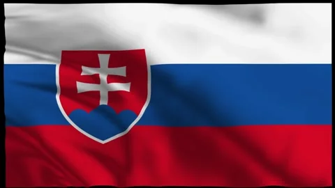 Slovakia Wavy Flag Animation Stock Footage 304795213