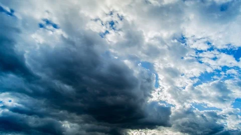 SLOVENIA - 4/1/2018: Dancing clouds Video stock 88780504