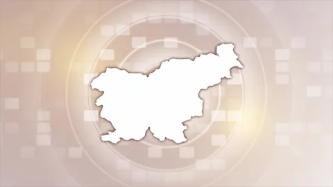 Slovenia Animated Map Stock Footage 275637091