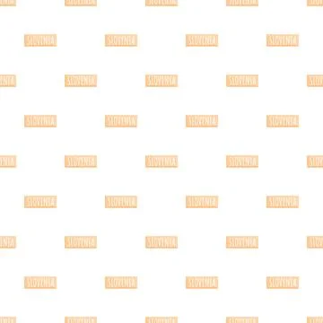 Slovenia country name repeating pattern background Stock Illustration