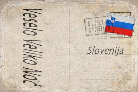 Slovenia Easter Celebration Background Stock Illustration