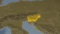 Slovenia extruded. Bumps. 4k or 4k+ Resolution