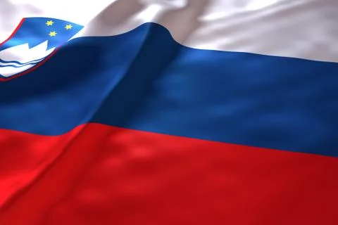 Slovenia flag background Stock Illustration