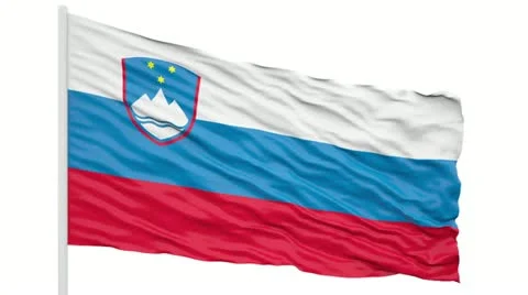 Slovenia flag Stock Footage 18559254