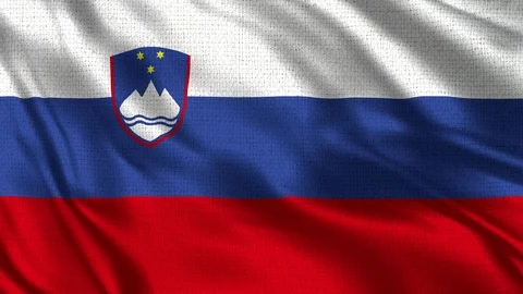 Slovenia Flag Stock Footage 92648105