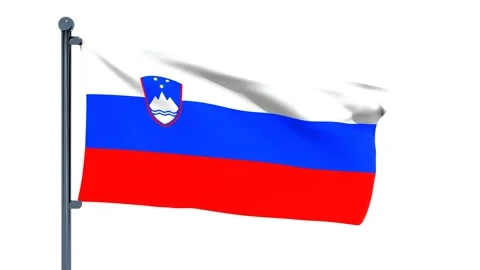 Slovenia Flag Stock Footage 150204695