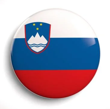 Slovenia flag Stock Illustration