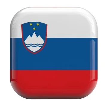 Slovenia flag Stock Illustration