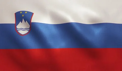 Slovenia Flag Stock Illustration