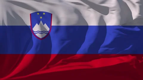Slovenia Flag Loop Stock Footage 295750149