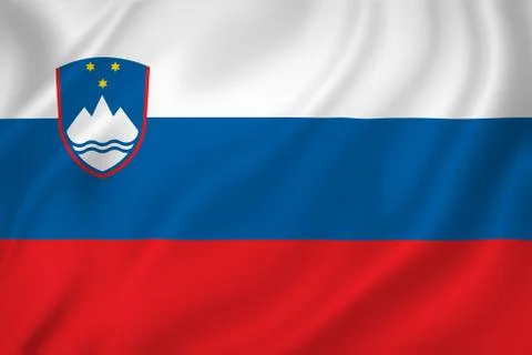 Slovenia flag Stock Photos
