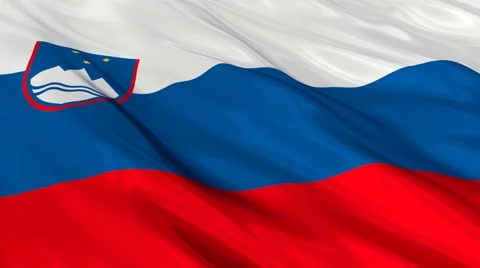 Slovenia flag Seamless Stock Footage 49089122