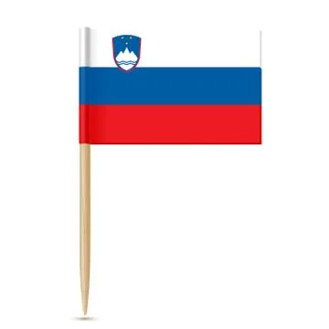 Slovenia flag toothpick Stock Illustration