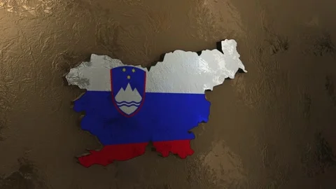 Slovenia Map Stock Footage 277926751