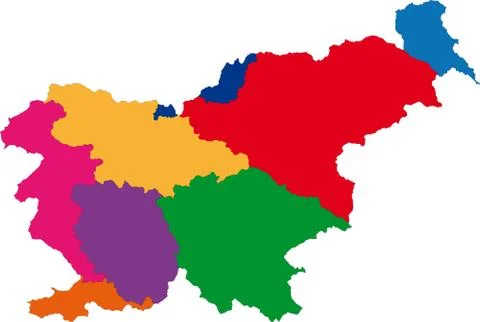 Slovenia map Stock Illustration