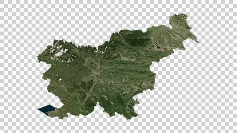 Slovenia Map Иллюстрация