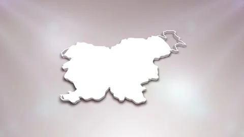 Slovenia Map Intro Stock Footage 241983269