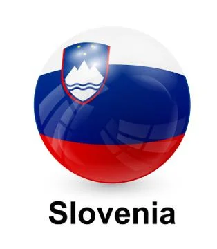 Slovenia state flag 스톡 일러스트
