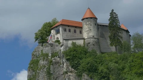 Slovenian Bled Castle View Stock Footage 108969437