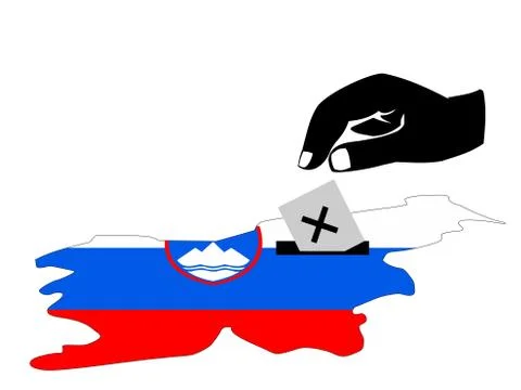 Slovenian election Stock Illustration