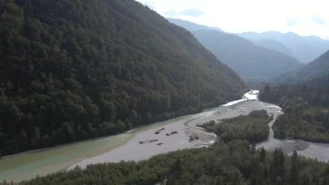 Slovenian Valley in Summer time Stock Footage 170600611