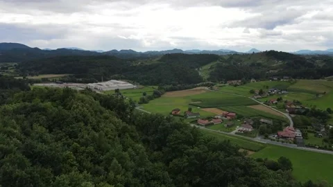 Slovenian Valley in Summer time Stock Footage 171009986