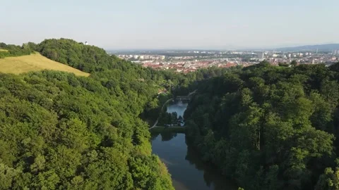Slovenian Valley in Summer time Stock Footage 172091207