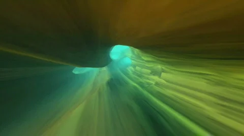 Slow 3D flight through the colored labyrinth Stockbeeldmateriaal 502736