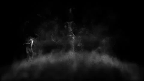 Slow Ambient Smoke Flow in Empty Space Abstract Video Loop Stock Footage 332890864
