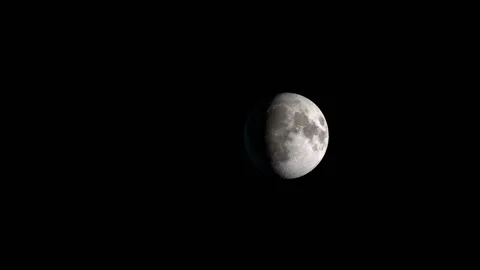 Slow animation of the lunar phases Stock Footage 88223138